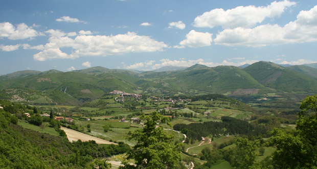 The territory of Monteleone di Spoleto