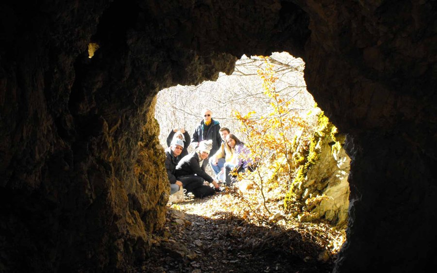 Gruppo in escursione - Miniere di Monteleone di Spoleto