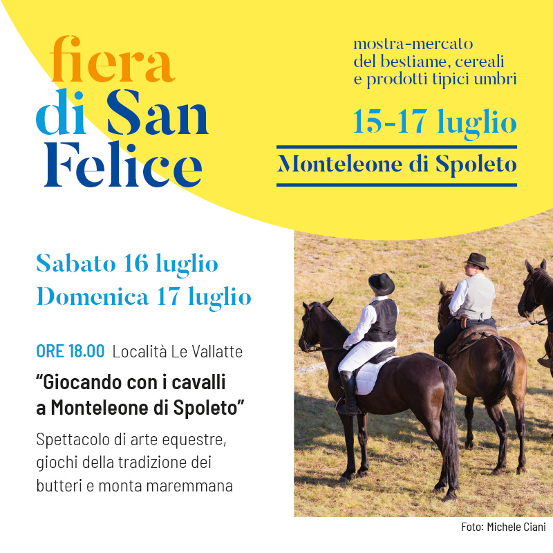 “Giocando con i cavalli a Monteleone di Spoleto” 