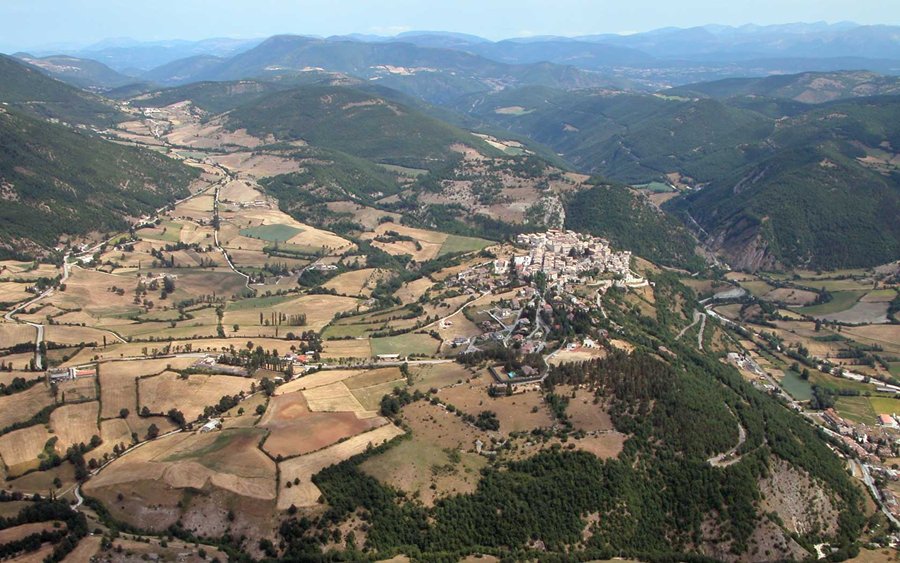 Vista aerea - Monteleone di Spoleto